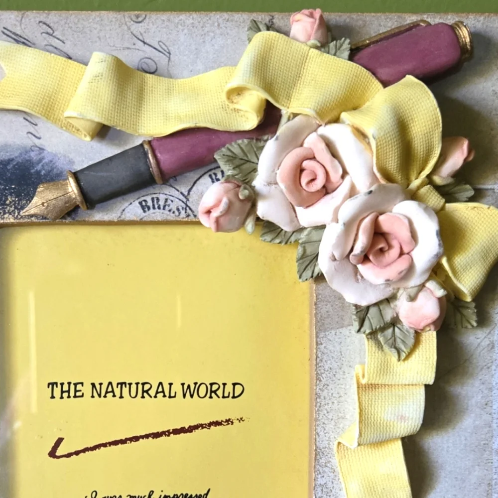 Floral Writer Inspired Picture Frame
